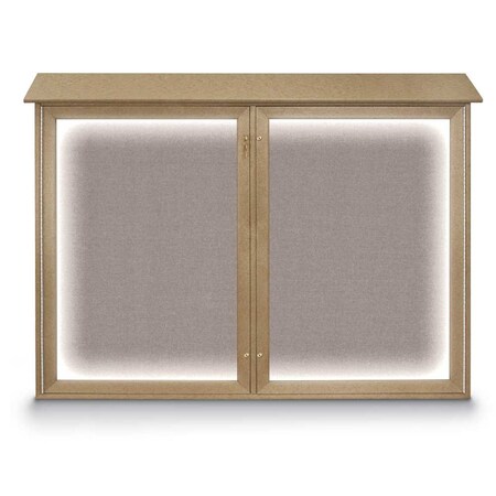 United Visual Products Open Faced Traditional Rounded Corkboard UV645ARC-WHITE-RUBBER